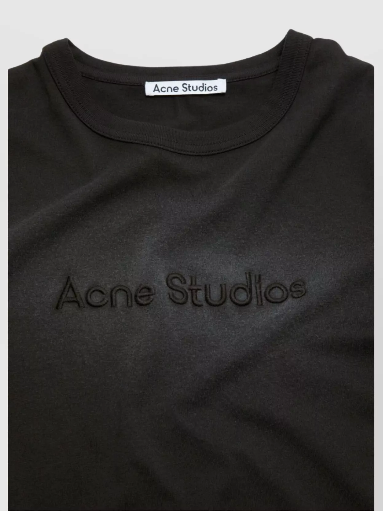 Acne Studios Crew Neck Rolled Cuffs Short Sleeves
