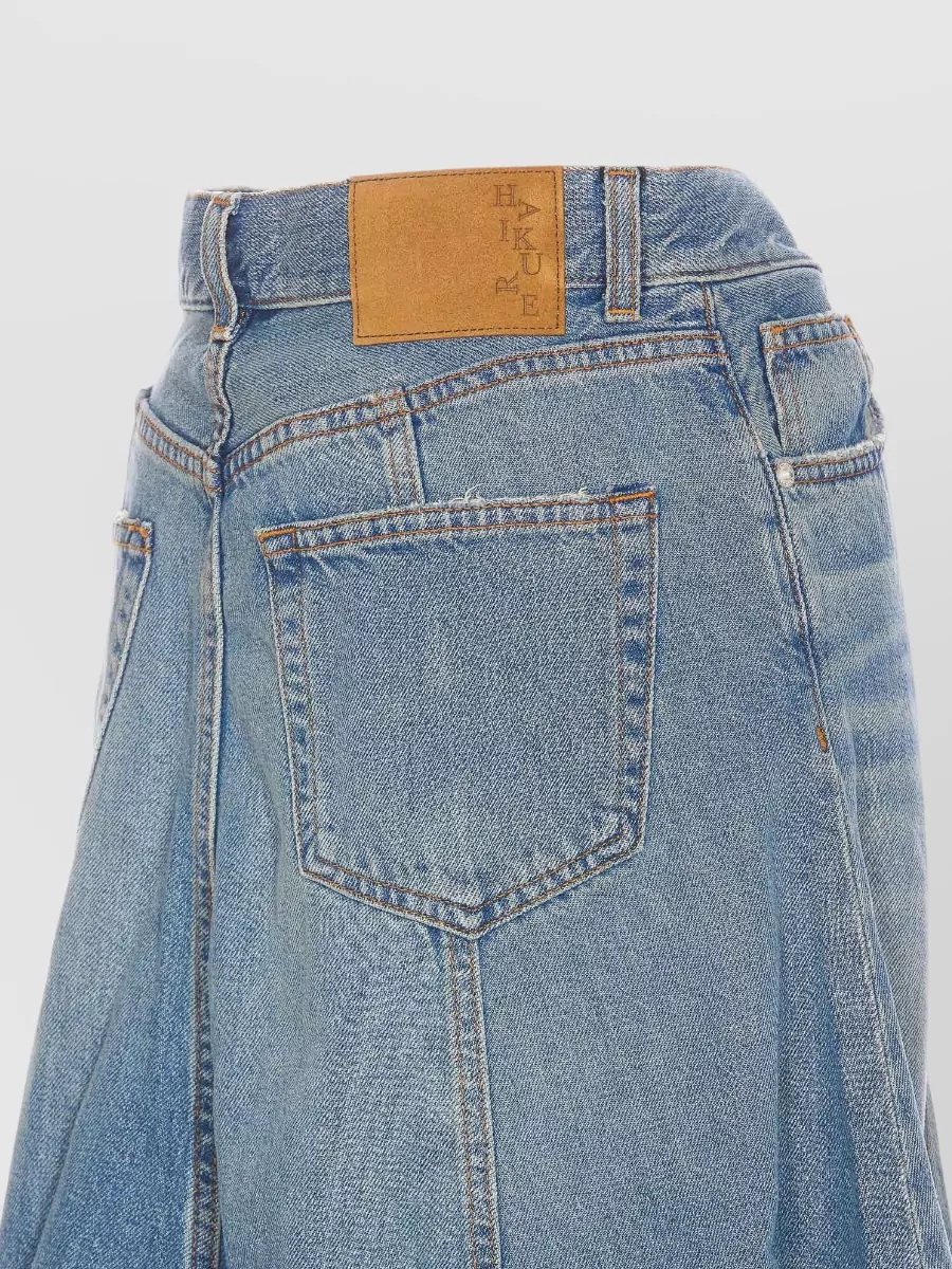 Haikure Denim Serenity Midi A-Line Skirt