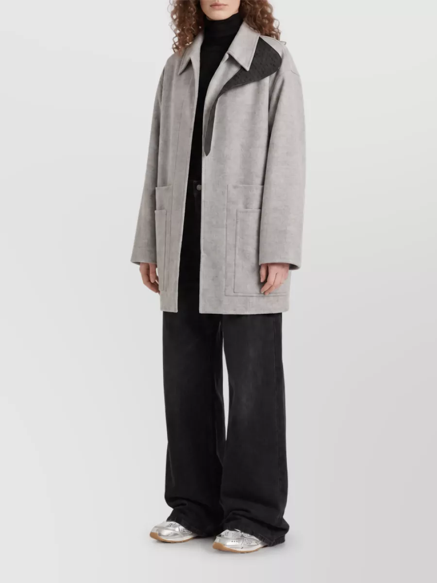 Bottega Veneta cashmere blend single breasted coat