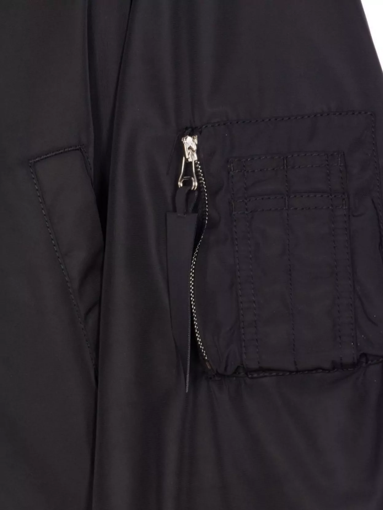 The Attico Bomber Jacket With Ribbed Cuffs And Hem