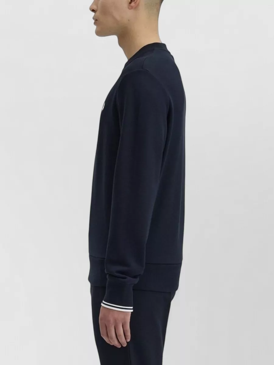 Fred Perry Cotton Logo-Print Crew-Neck Sweatshirt