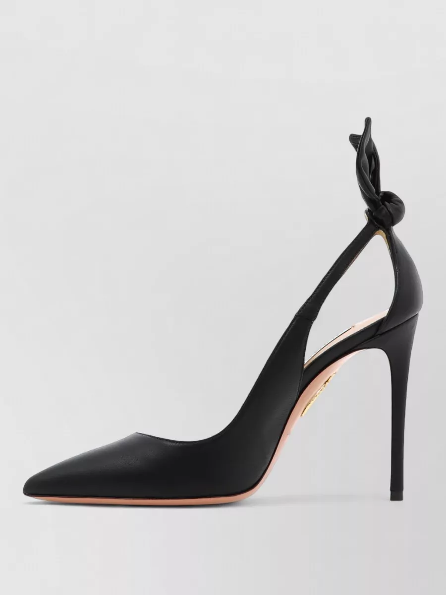 Aquazzura Leather Bow Tie Pumps 105 Mm