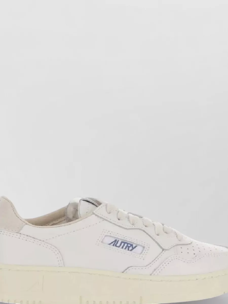 Autry Leather Low-Top Lace-Up Sneakers