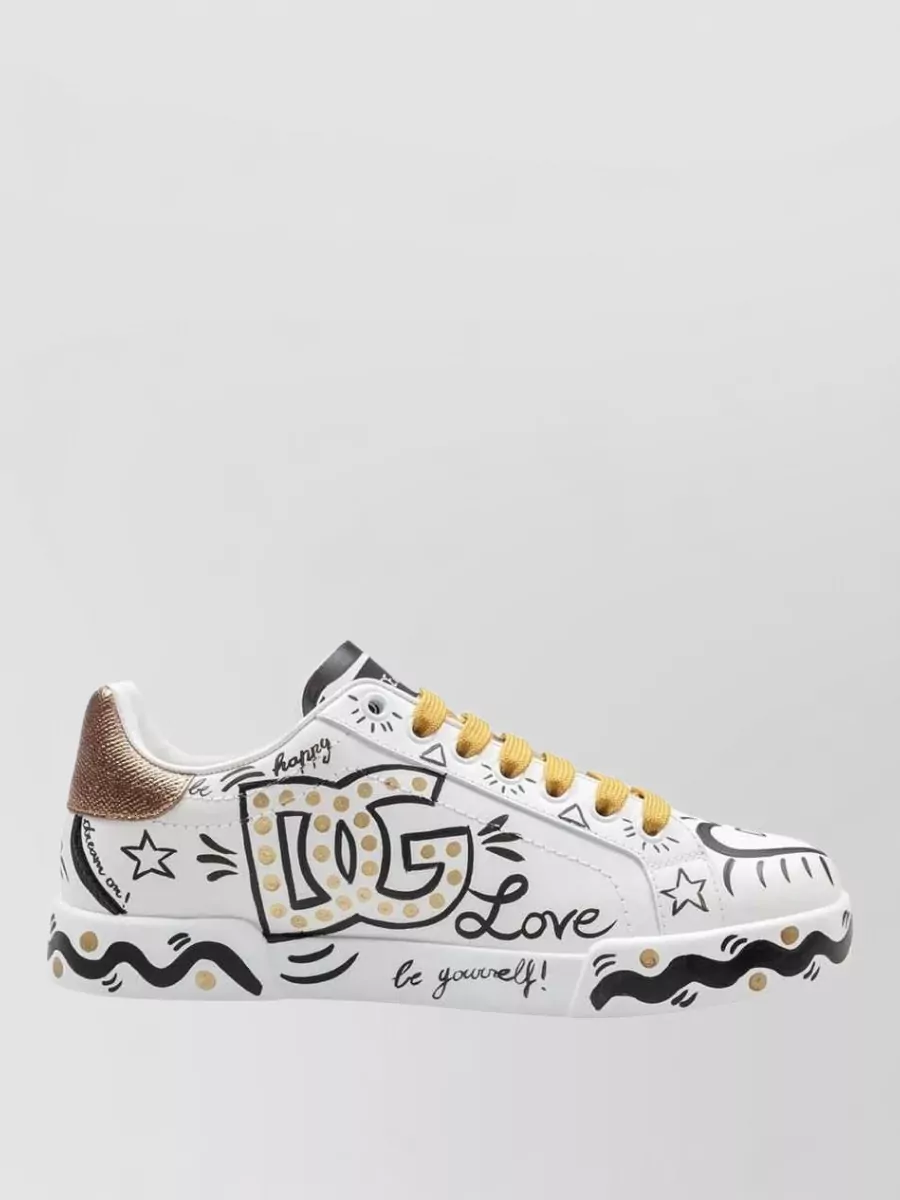 Dolce&Gabbana Calf Leather Low-Top Sneakers