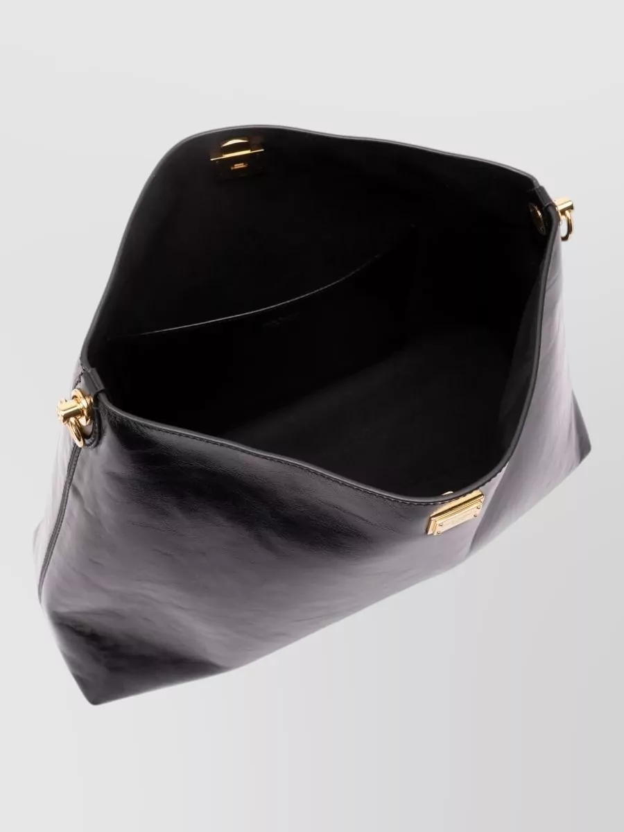 Dolce&Gabbana Vittoria Large Leather Shoulder Bag