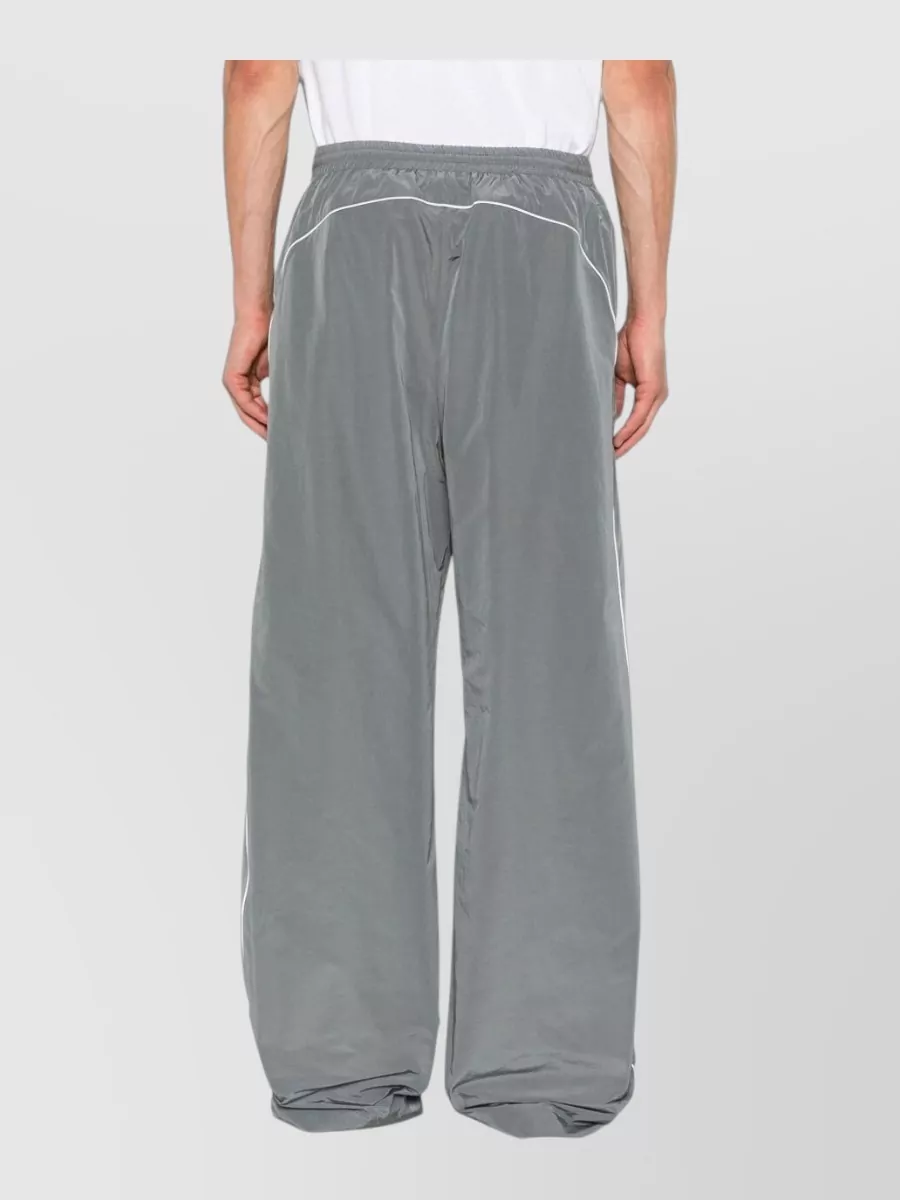 Balenciaga Logo Print Wide Leg Swimming Trunks