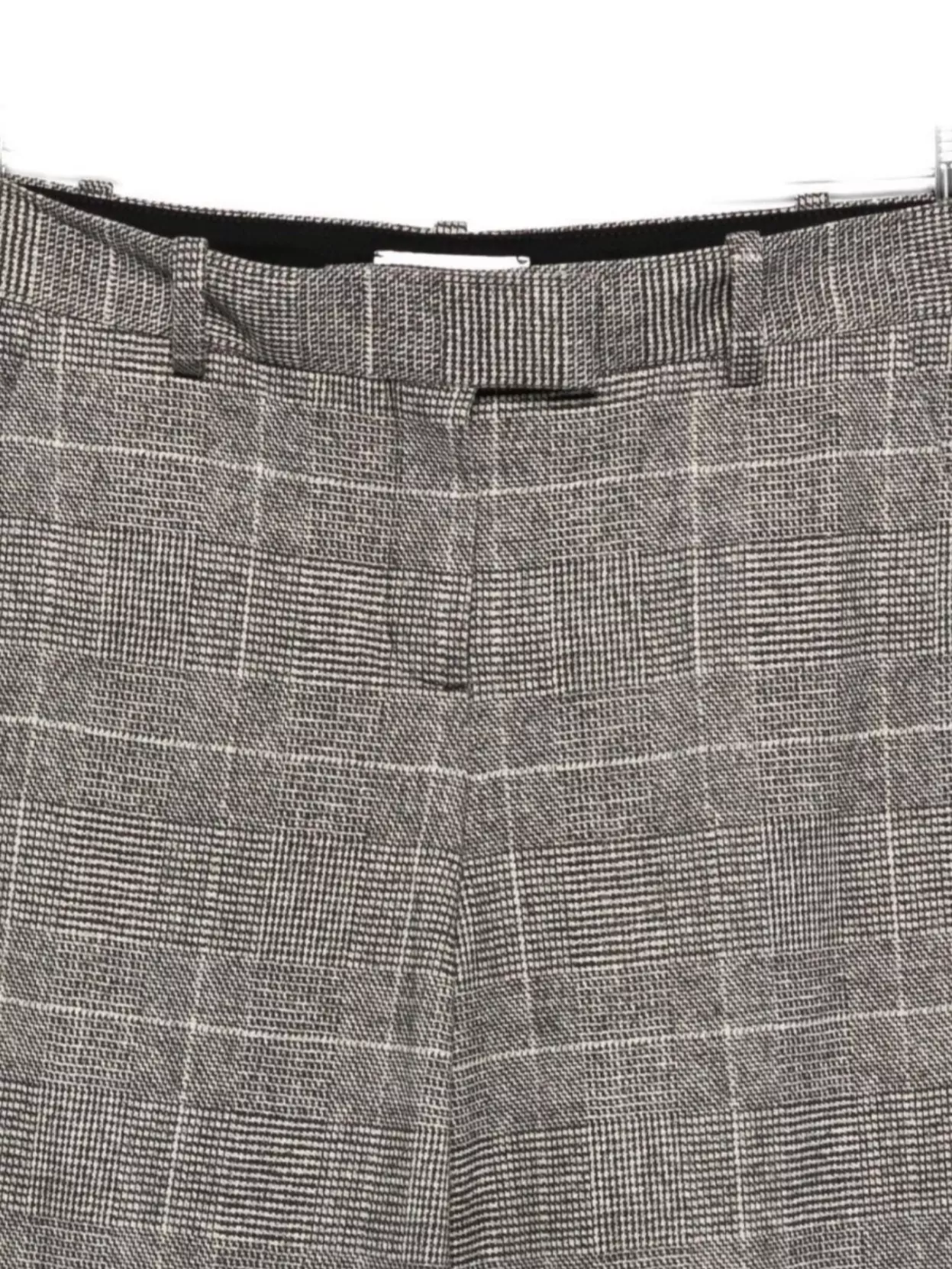 Circolo 1901 Check Pattern Wide Leg Cotton Trousers In Brown