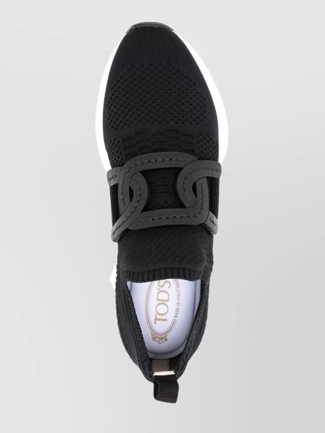 Tod's Knitted Chain-link Sneakers Leather Detailing