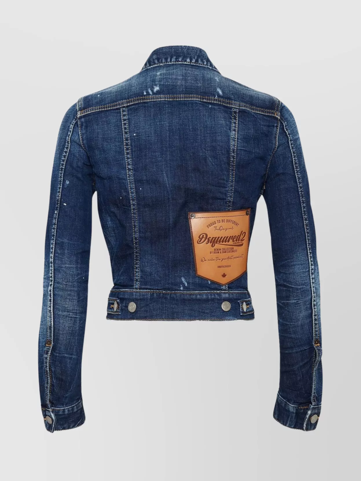 Dsquared2 Appliqué Logo Denim Jacket