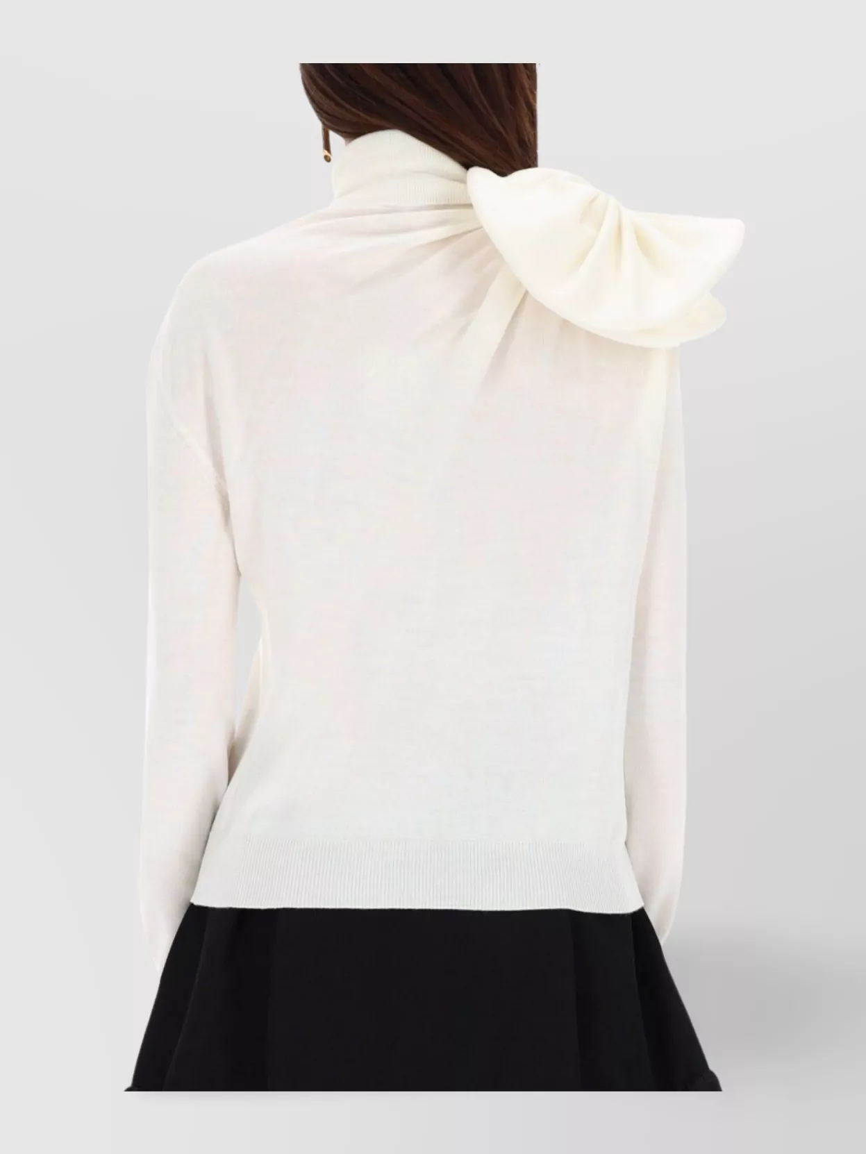 Moschino Turtleneck Knitwear Bow Detail