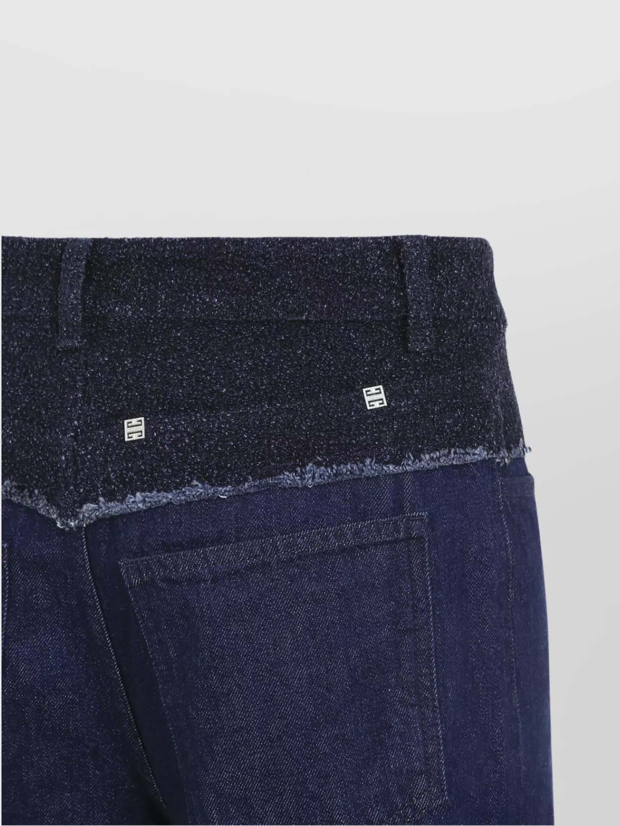 Givenchy High Waist Loose Fit Denim Trousers In Blue