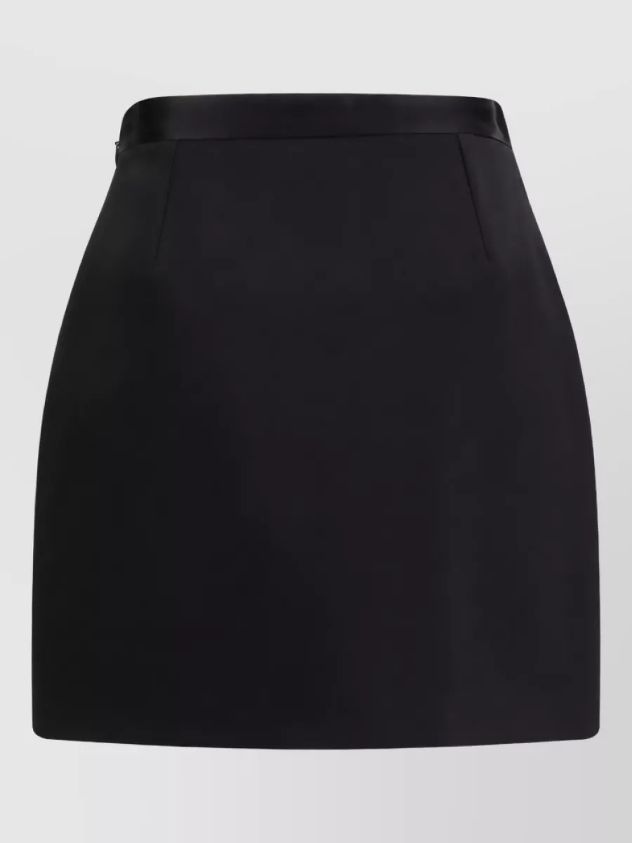 Versace Wool Mini Skirt