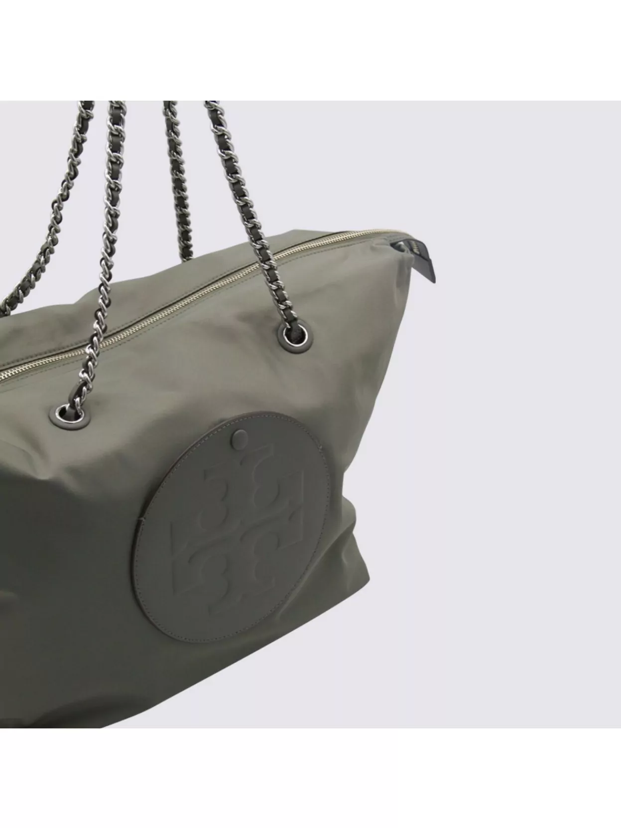 Tory Burch Chain Handle Tote Bag With Metal Eyelets