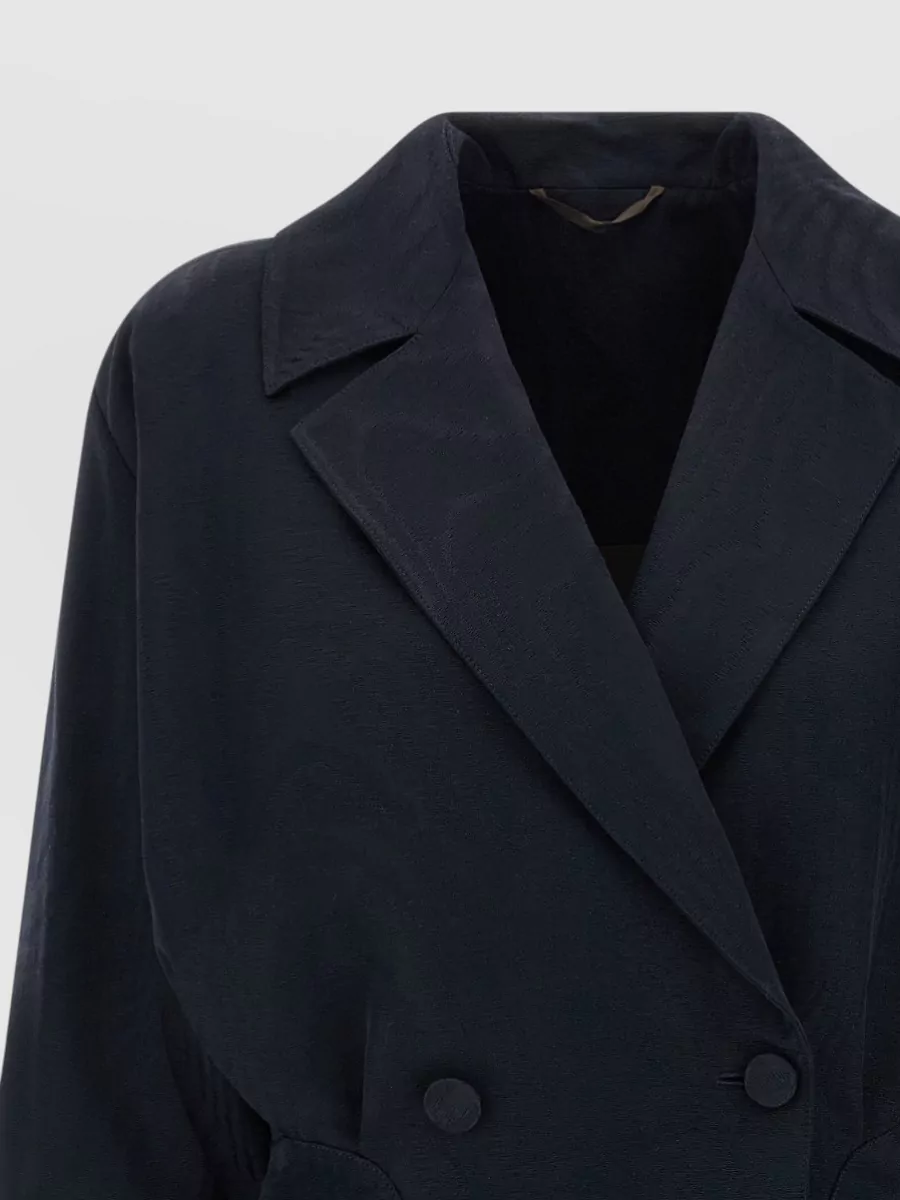 Blazé Milano Ribbed Double-Breasted Blazer