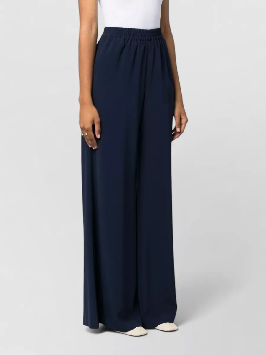 Gianluca Capannolo High-Rise Wide-Leg Satin Trousers