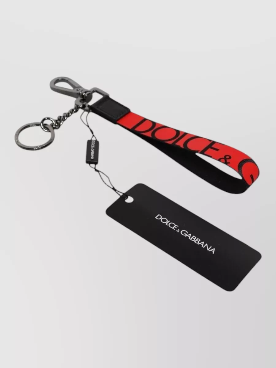 Dolce&Gabbana Logo Nylon Keychain