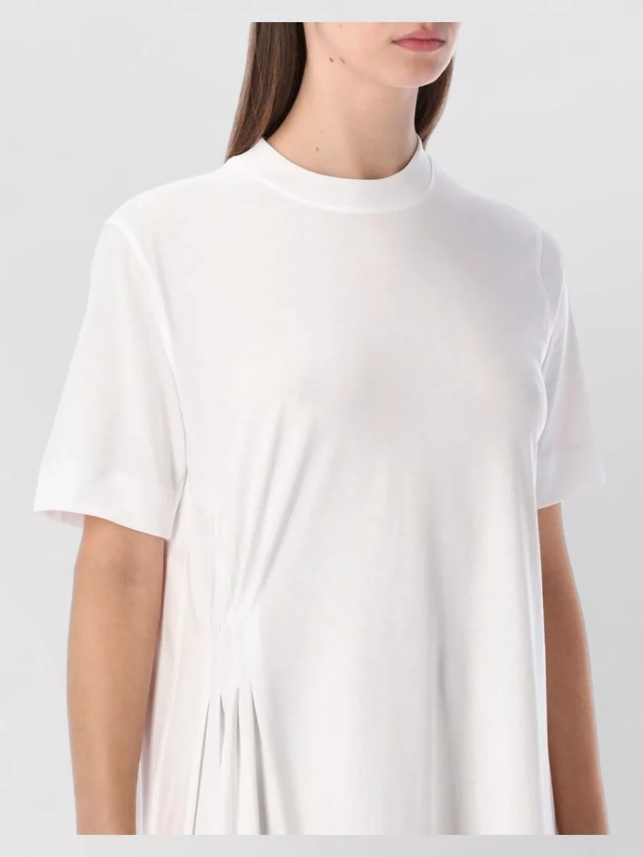 Loulou Igary Dress Asymmetric Hem Crew Neck