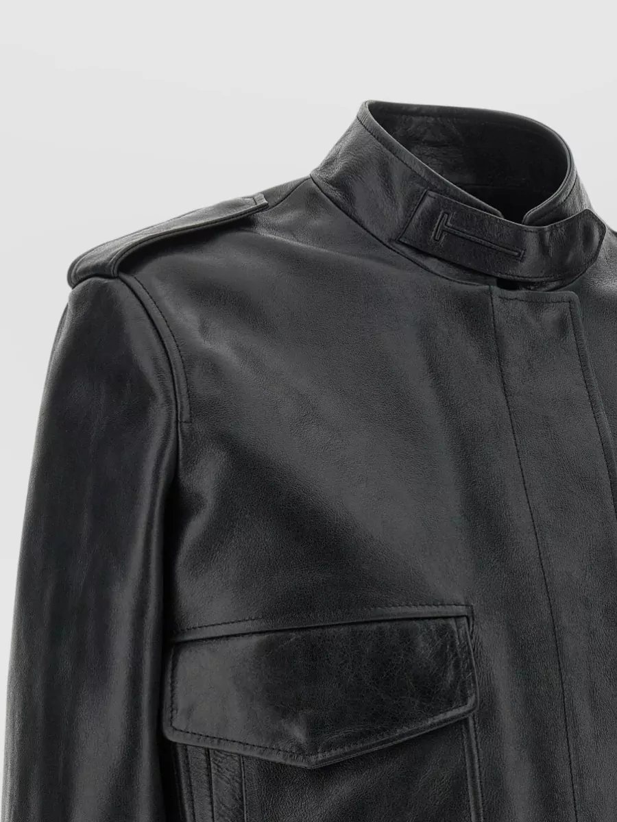 Tom Ford Lambskin Aviator Leather Jacket