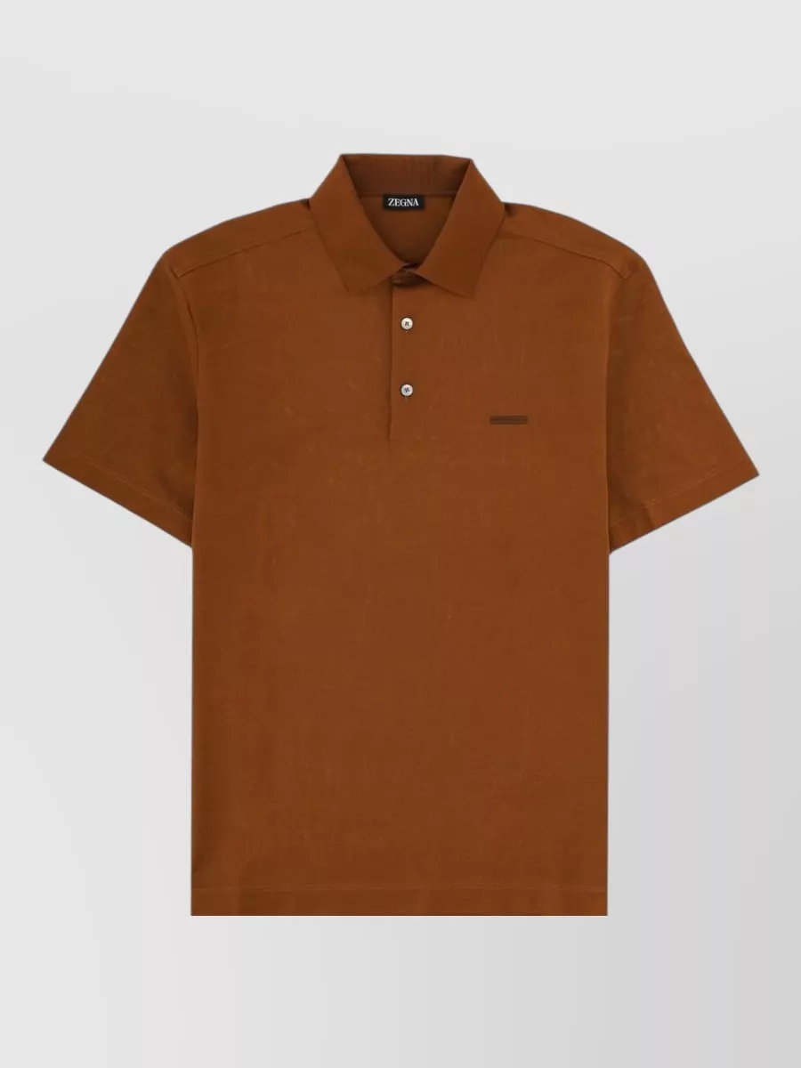 Zegna Cotton regular-fit short-sleeve polo shirt