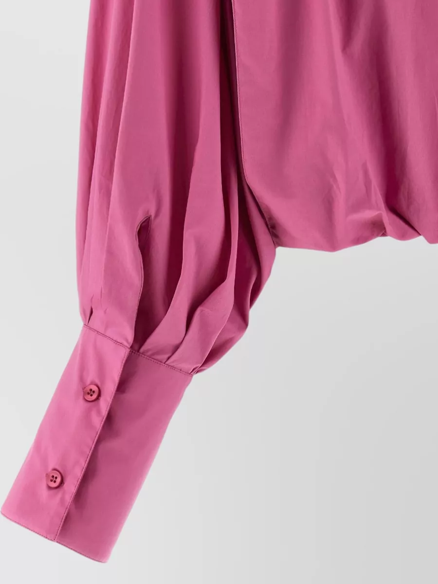 Thelatest Cotton Puff-Sleeve Blouse