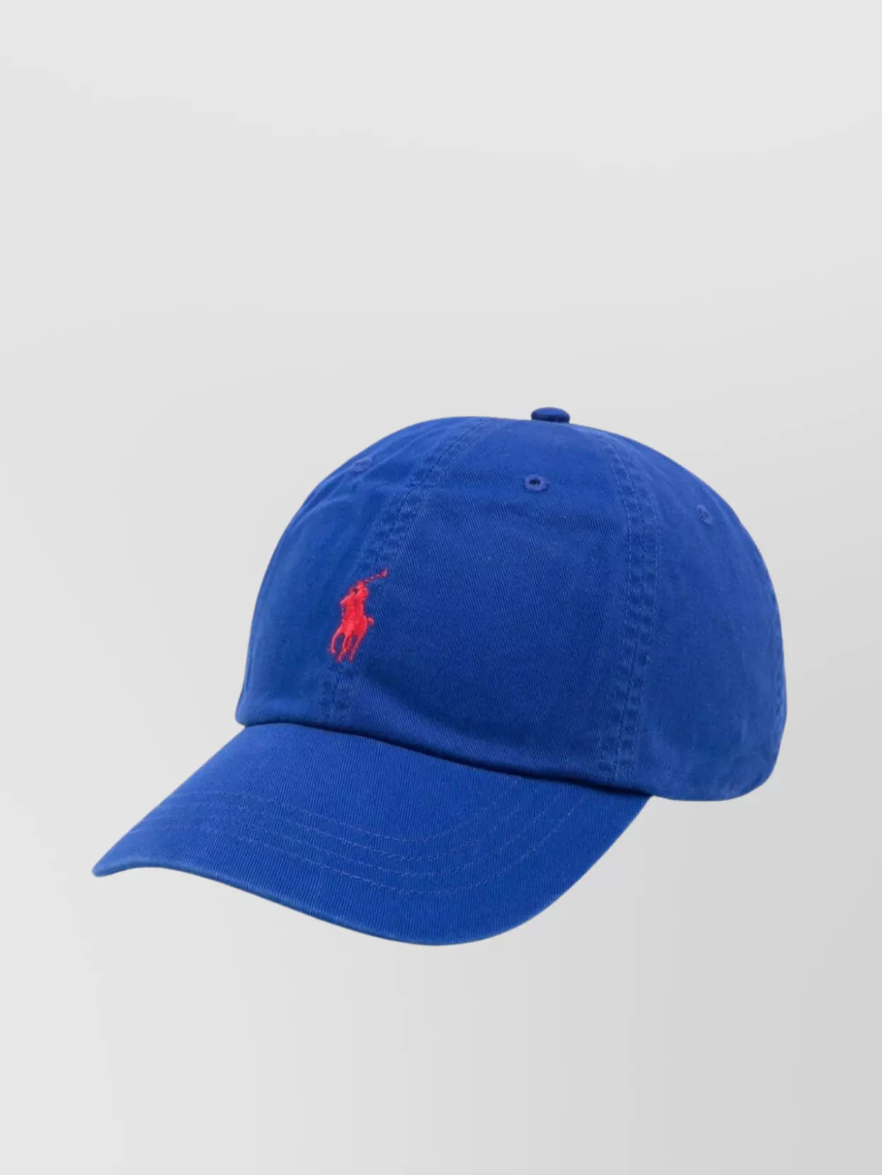 Shop Polo Ralph Lauren Embroidered Eyelets Panel Cap In Blue