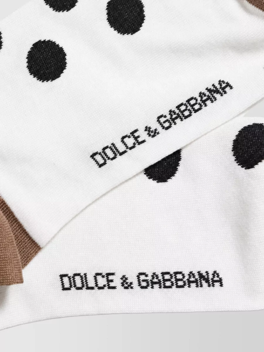 Dolce&Gabbana polka-dot over-the-calf socks