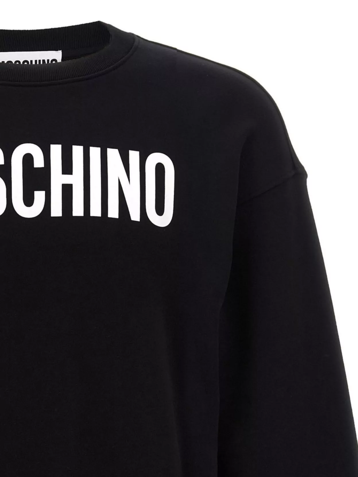 Moschino Crew Neck Logo Print Sweatshirt