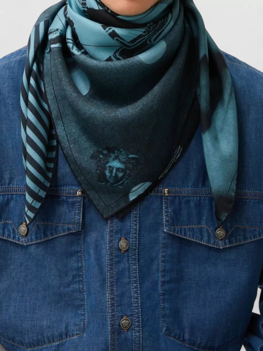 Versace Silk Printed Scarf