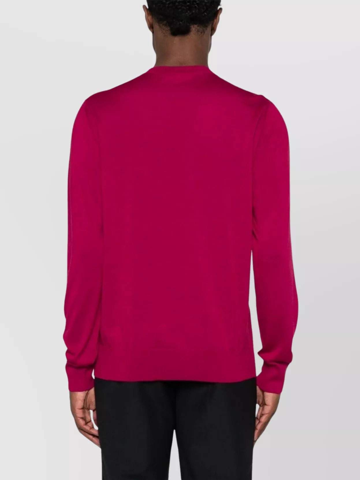 Dsquared2 Logo-plaque Fine-knit Jumper In Pink