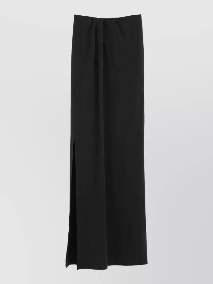 Jacquemus viscose high-waist front-slit maxi skirt