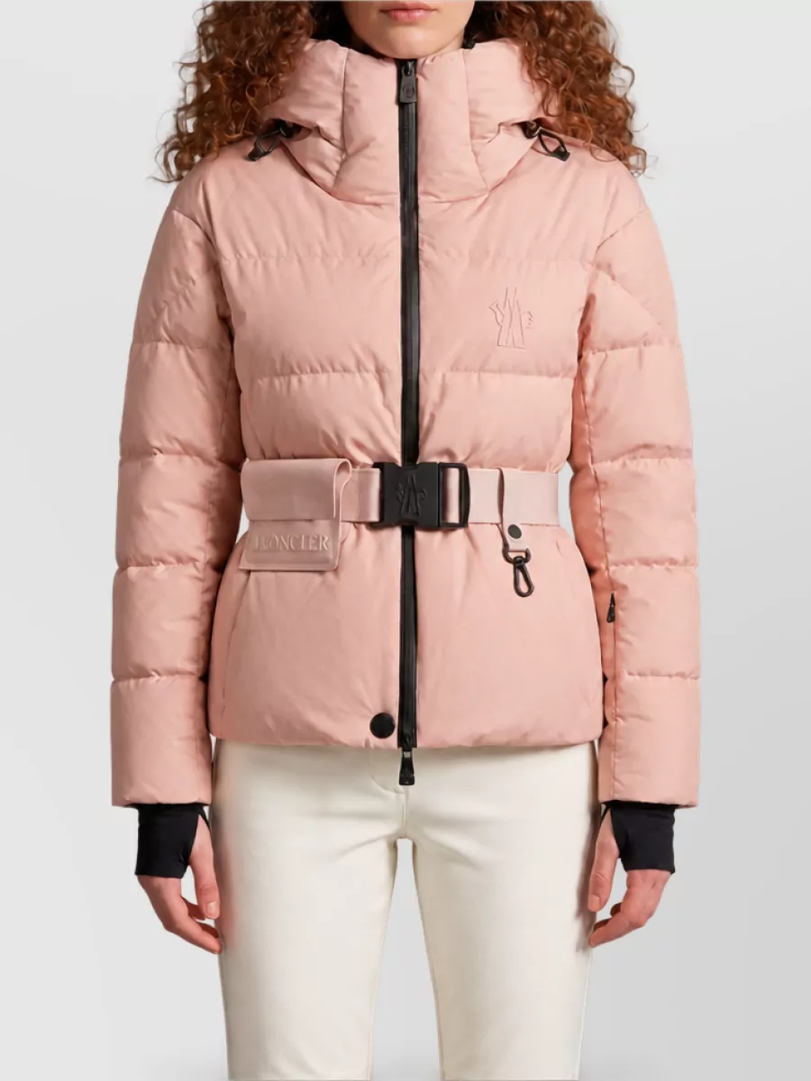 Moncler Grenoble Technical Hooded Belted Puffer Jacket