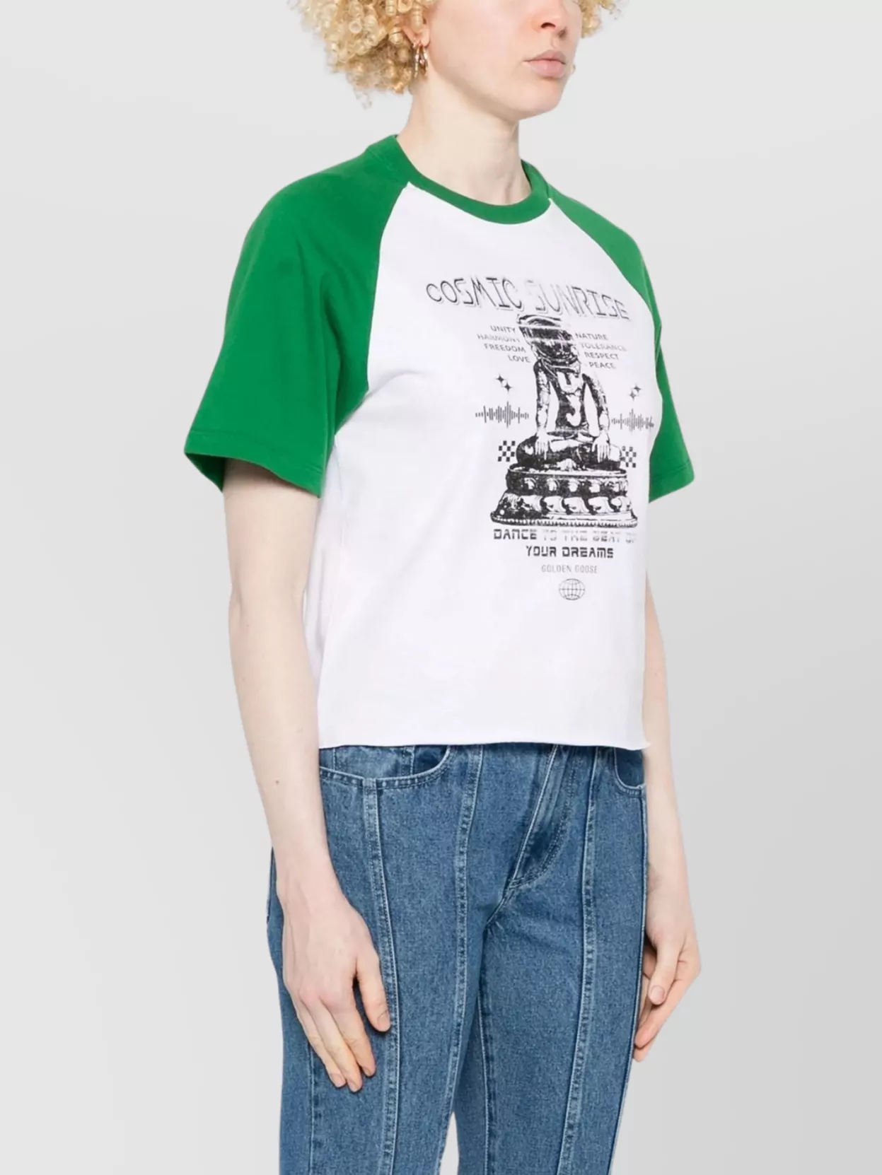 Golden Goose Printed Crew Neck T-Shirt
