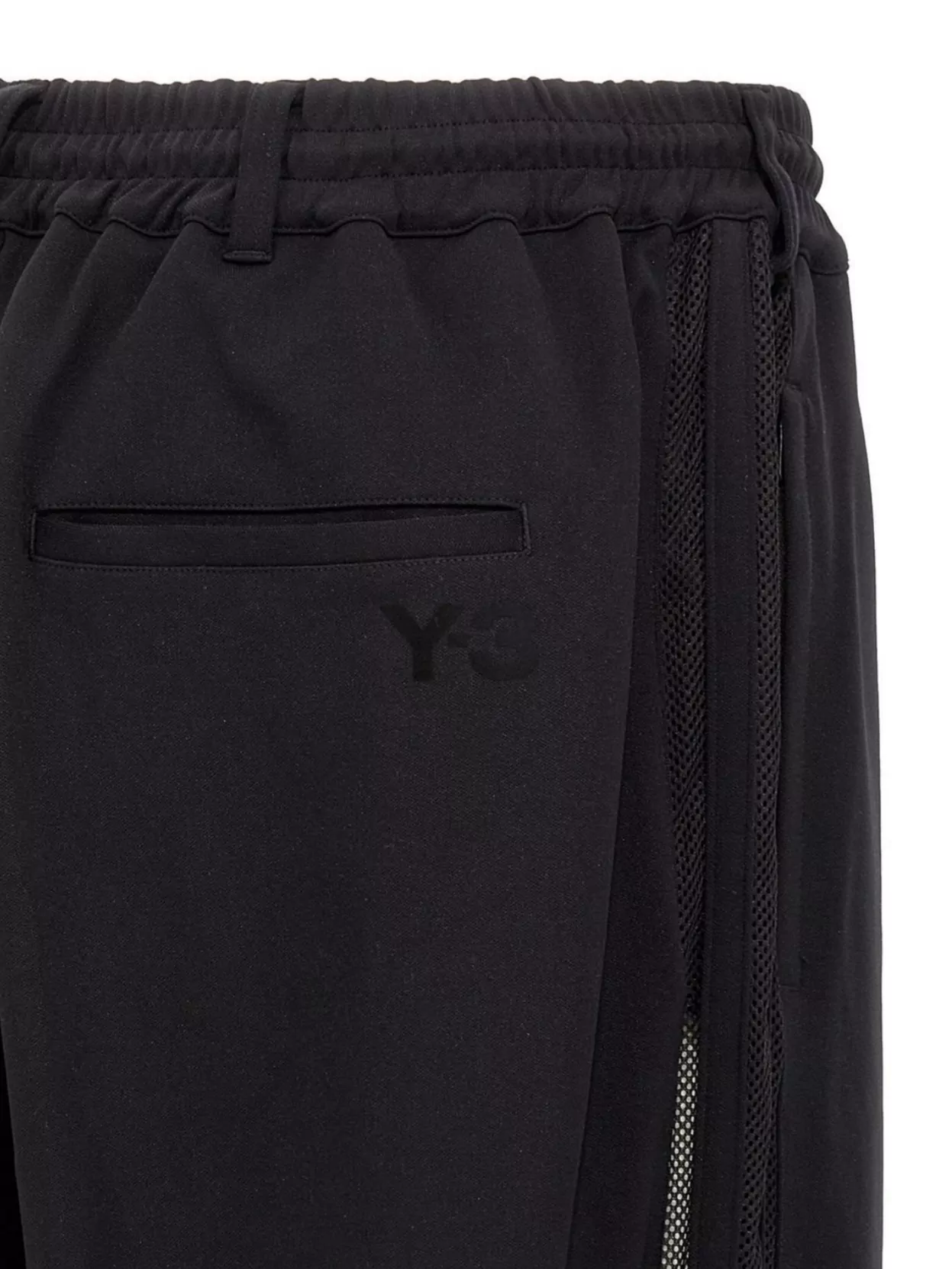 Y-3 Striped Mesh Relaxed Fit Trousers