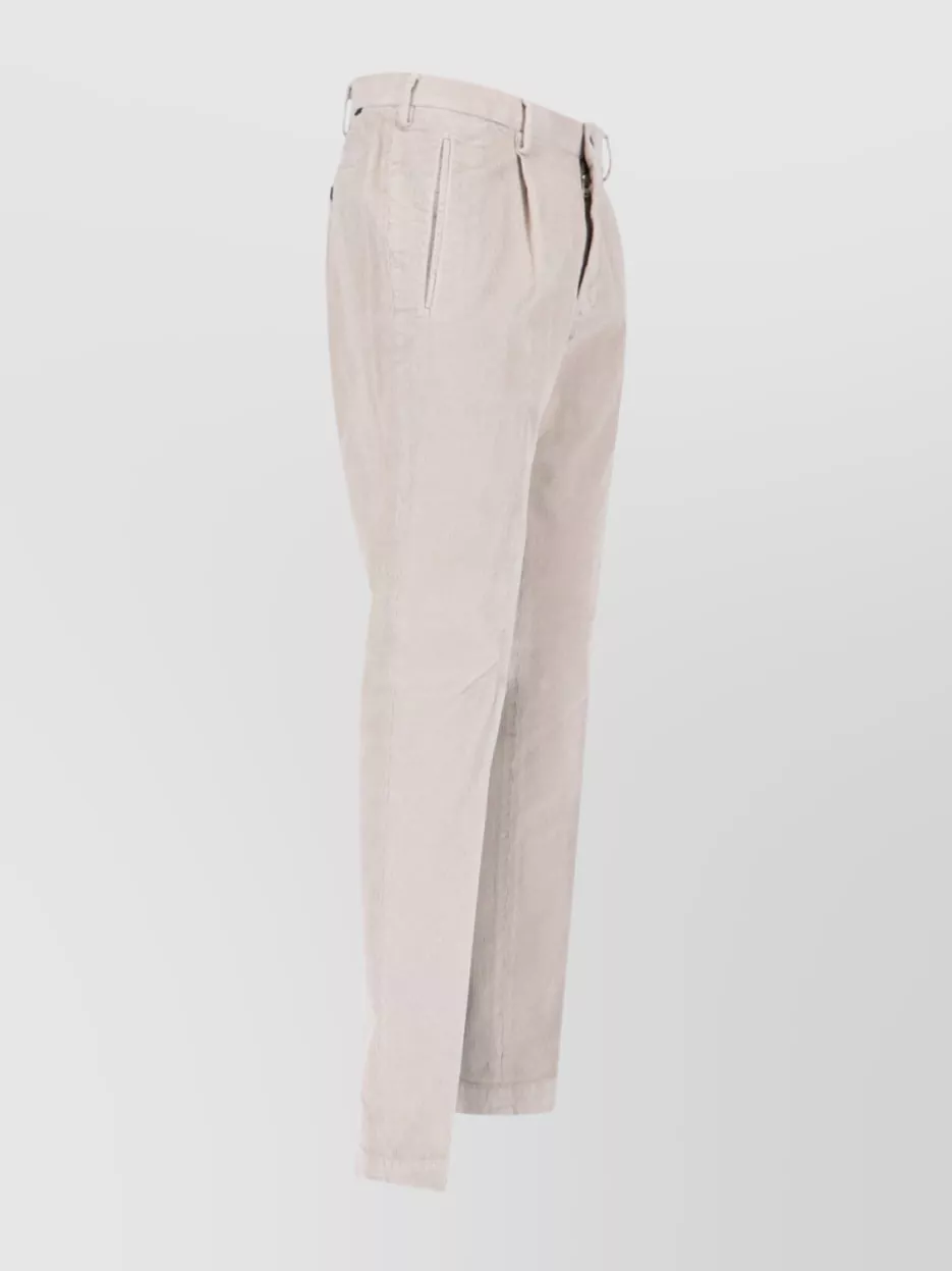 Incotex Straight Trousers With Pockets And Belt Loops