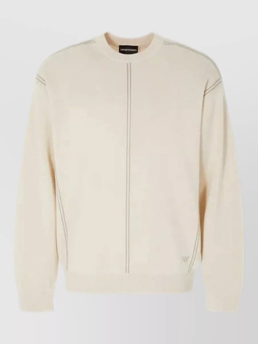 Emporio Armani knitted wool-blend crew-neck jumper