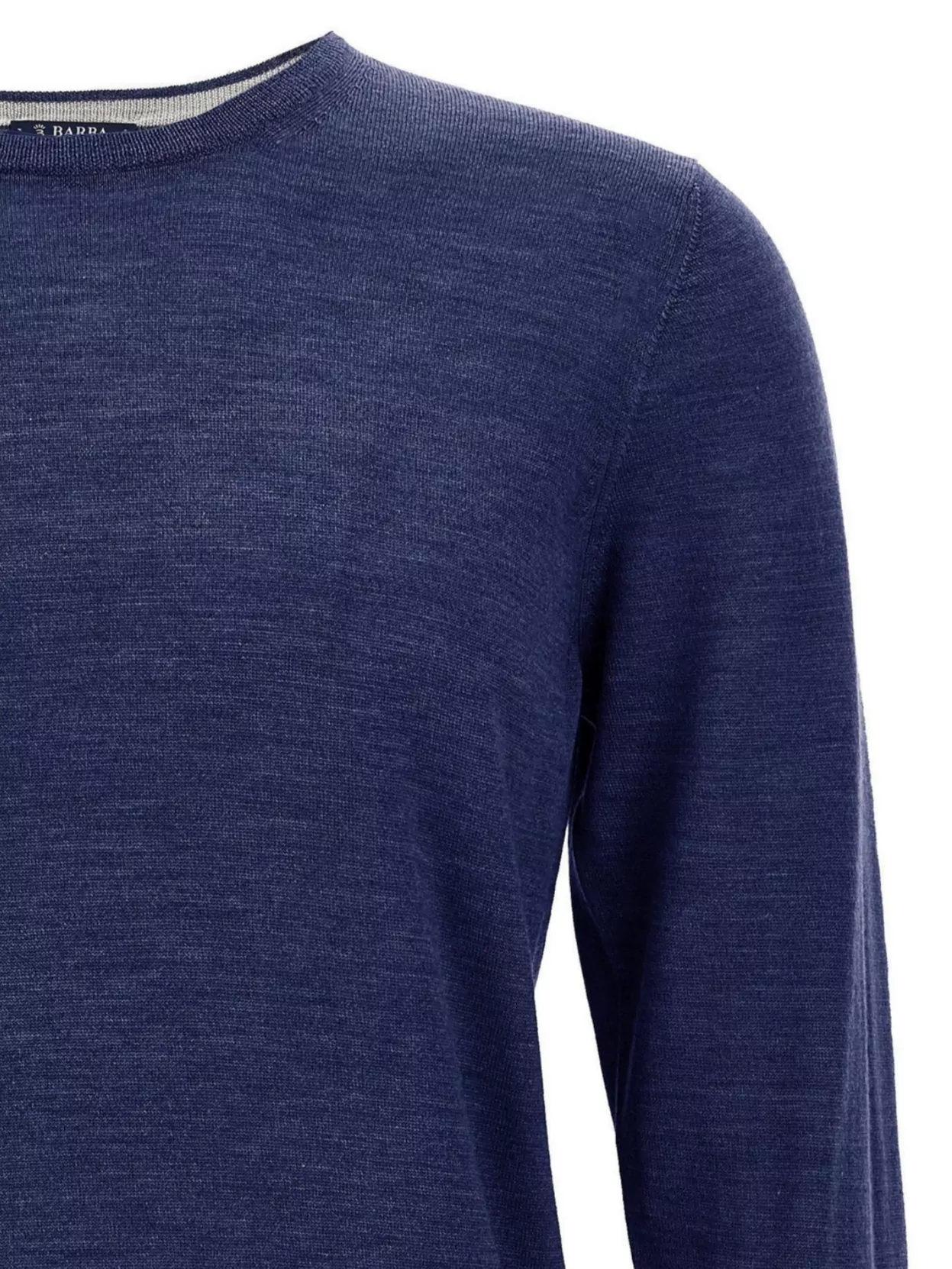Barba Crew-Neck Ribbed Sweater Long Sleeves