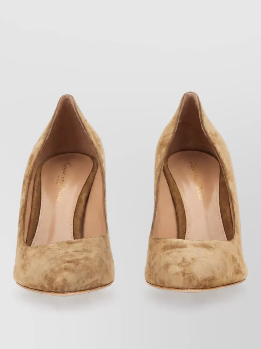 Gianvito Rossi suede leather high-heel pumps