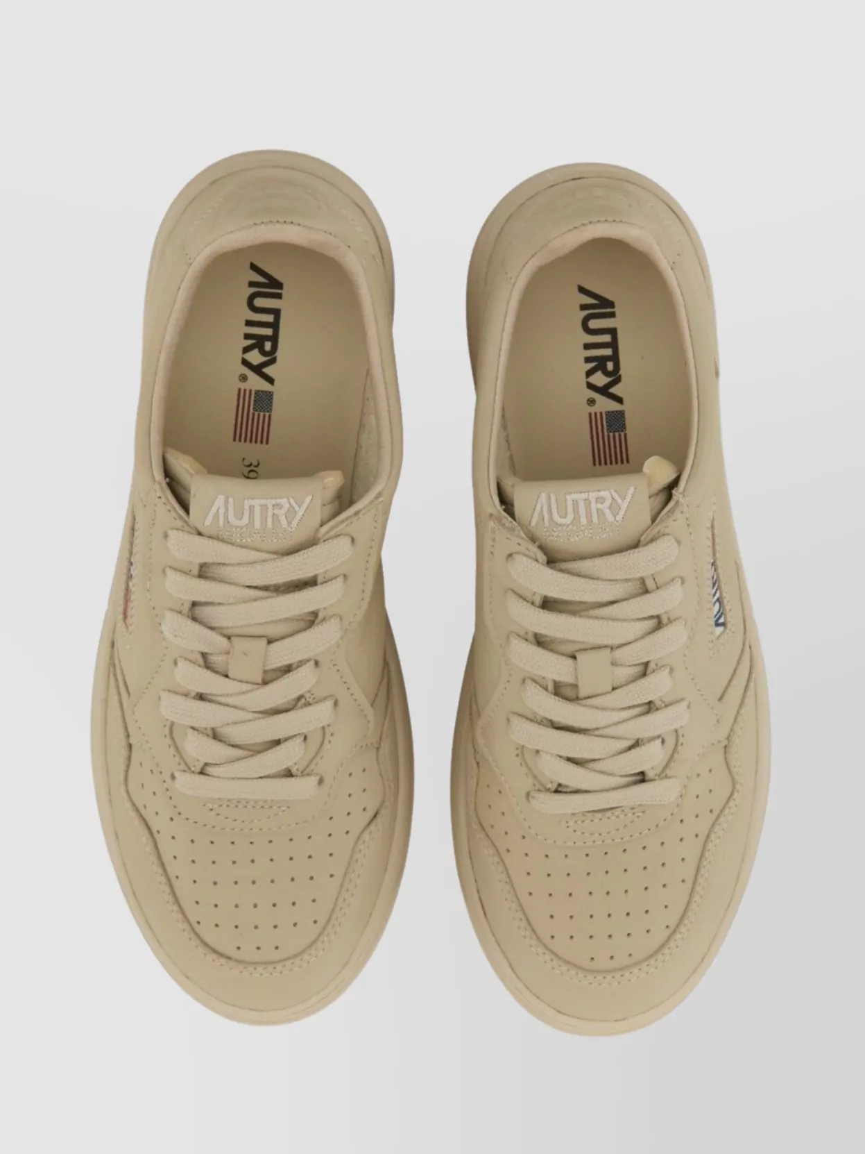 Autry Perforated Low Silhouette Rubber Sole Sneaker