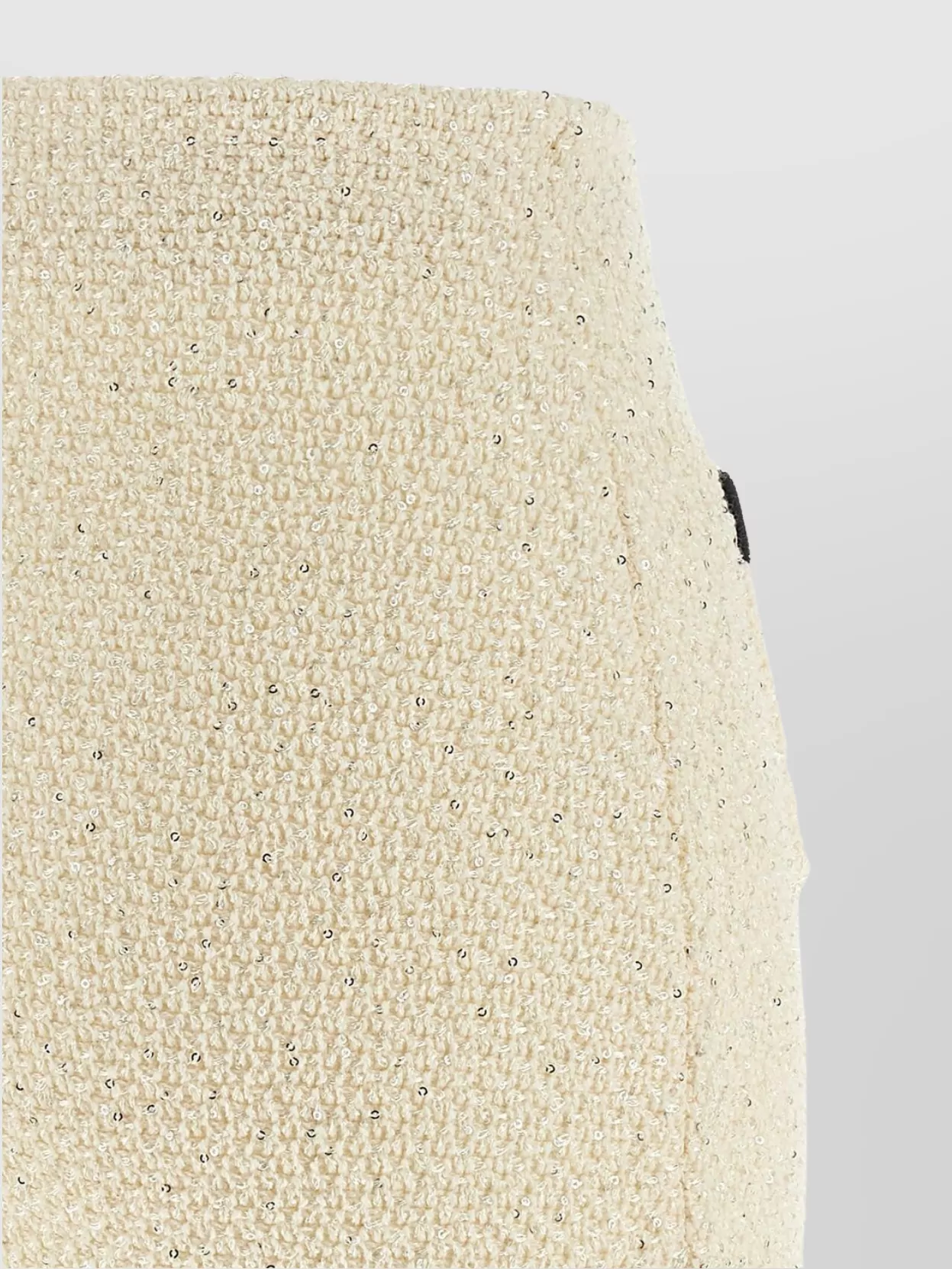 Self-portrait Sequin-embellished Knitted Mini Skirt