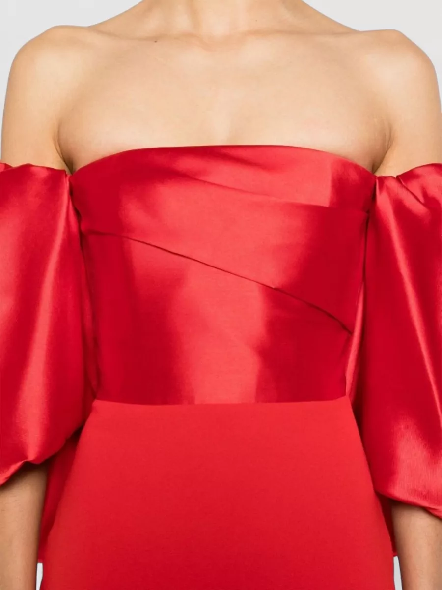 Solace London Off-Shoulder Maxi Gown