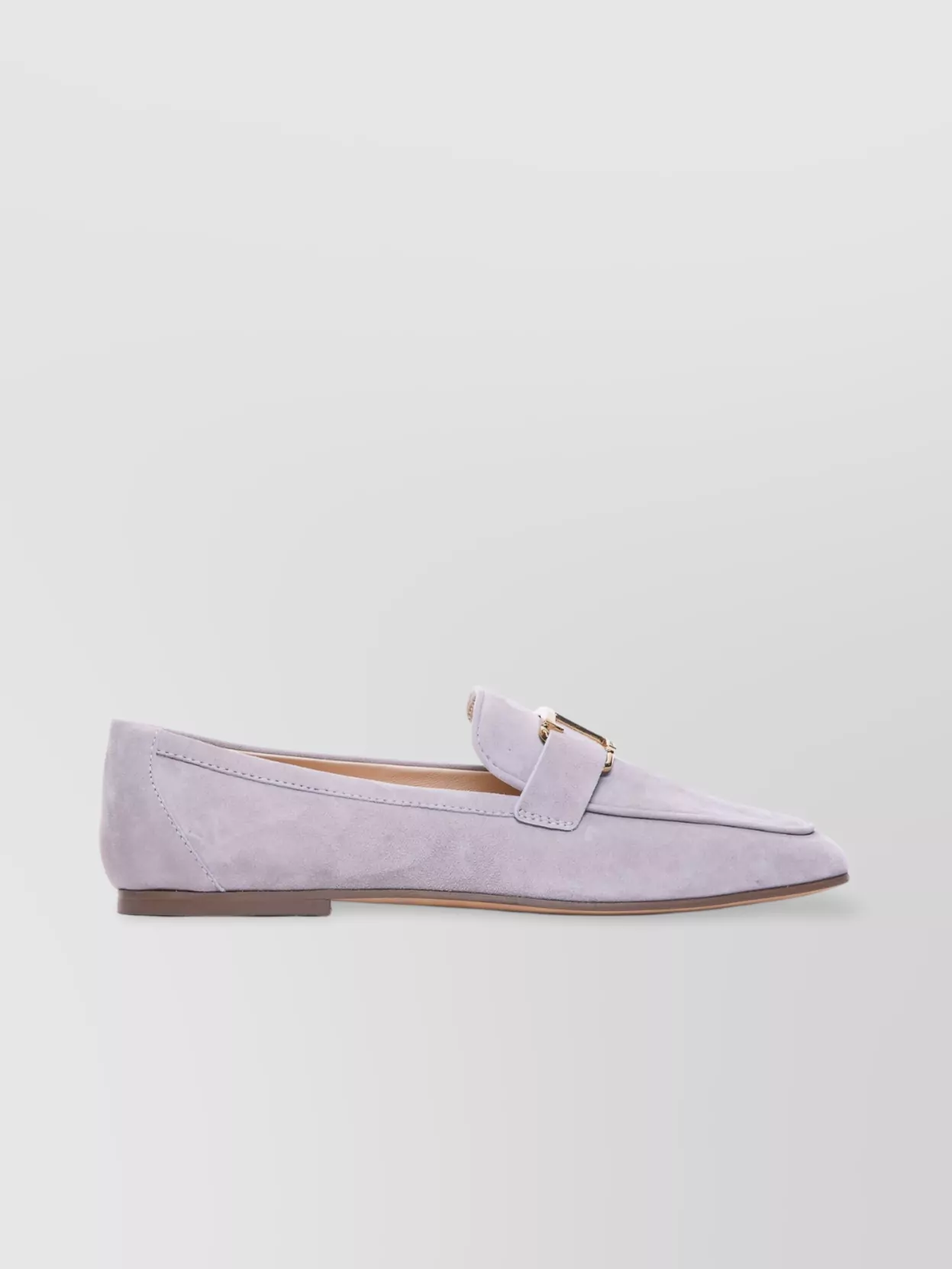 Tod's Suede Loafers With Gold-tone Hardware