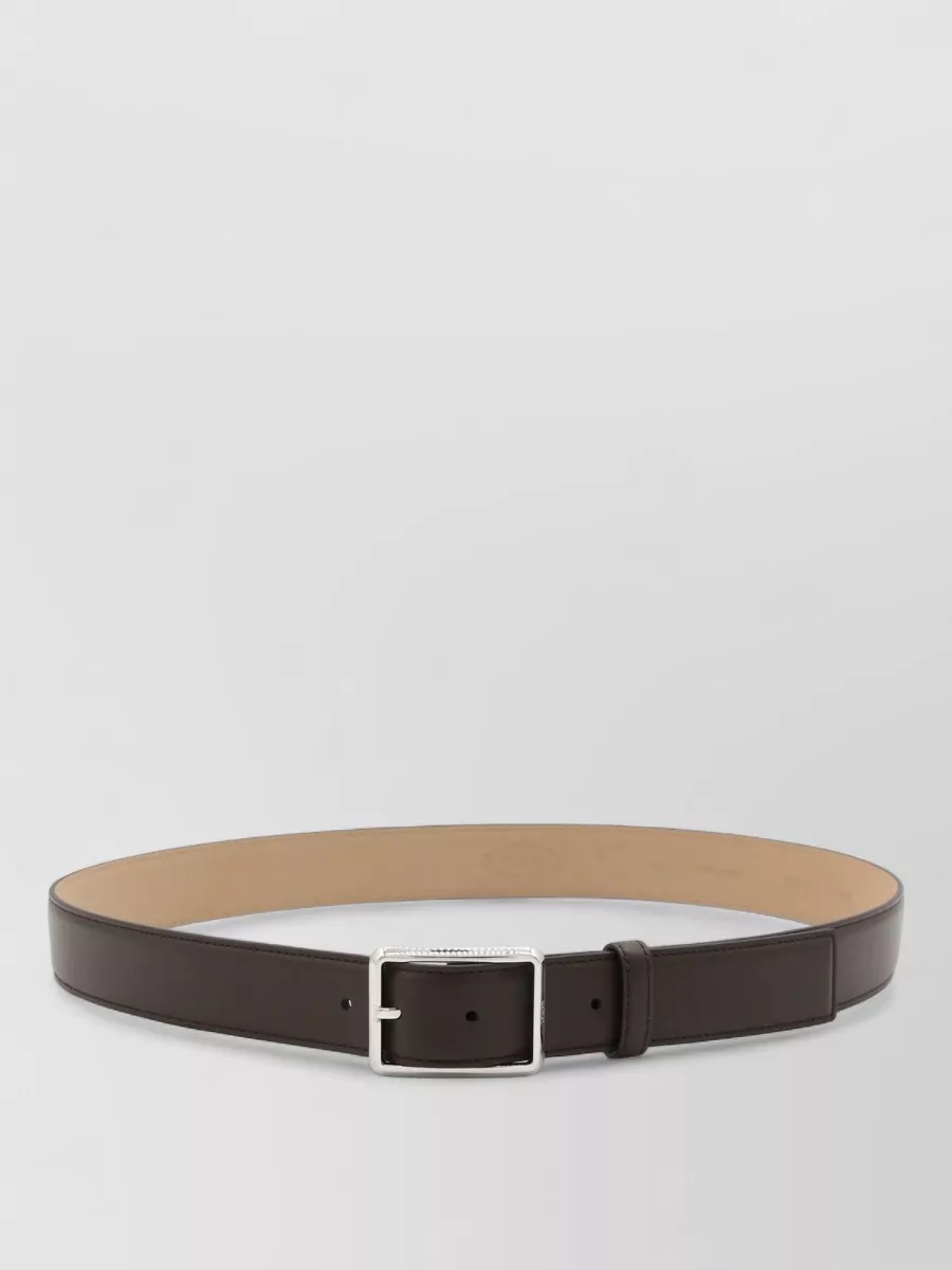 Tod's Adjustable Leather Belts Smooth Finish Design