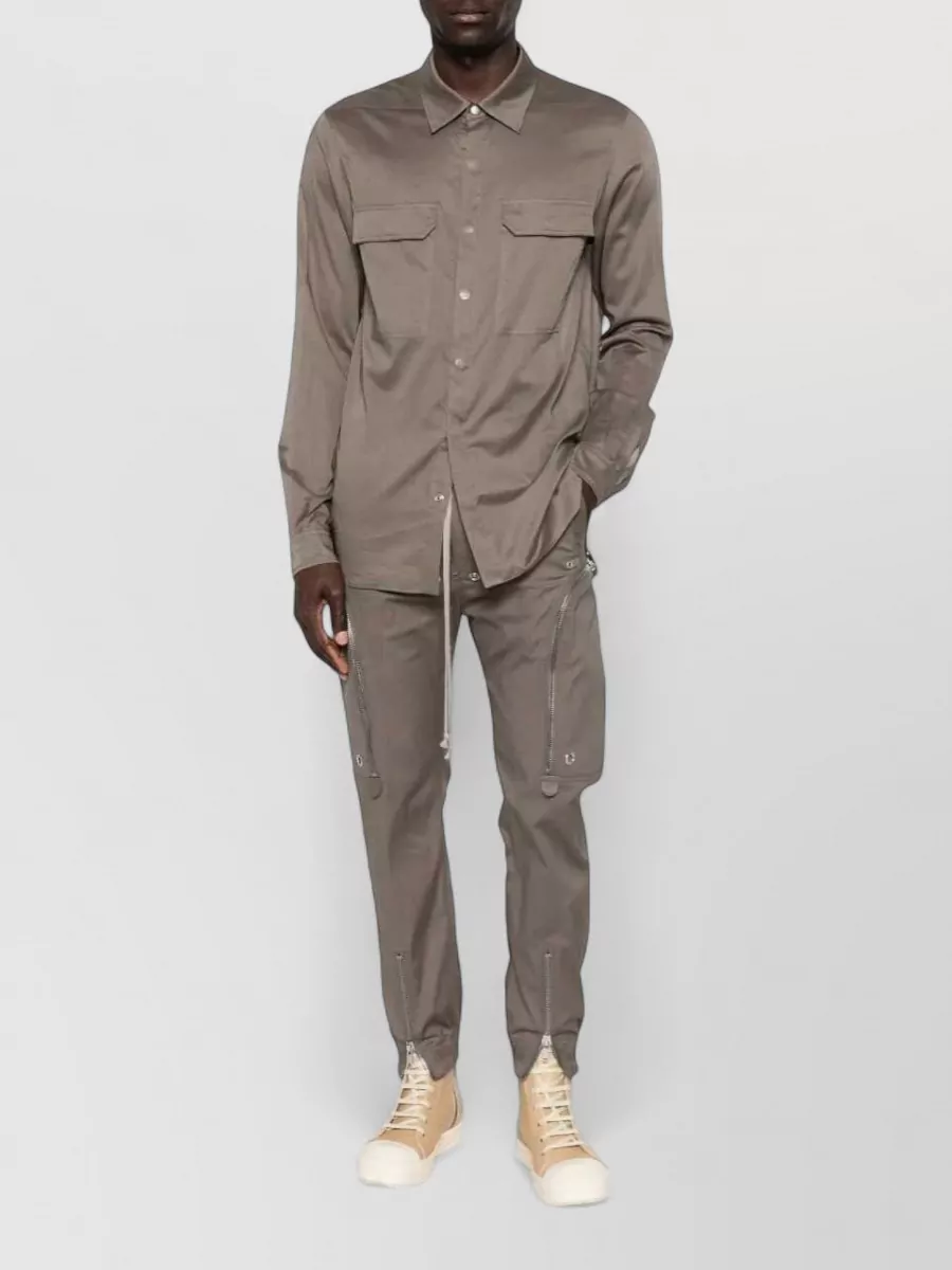 Rick Owens Cotton Bauhaus Cargo Track Pants