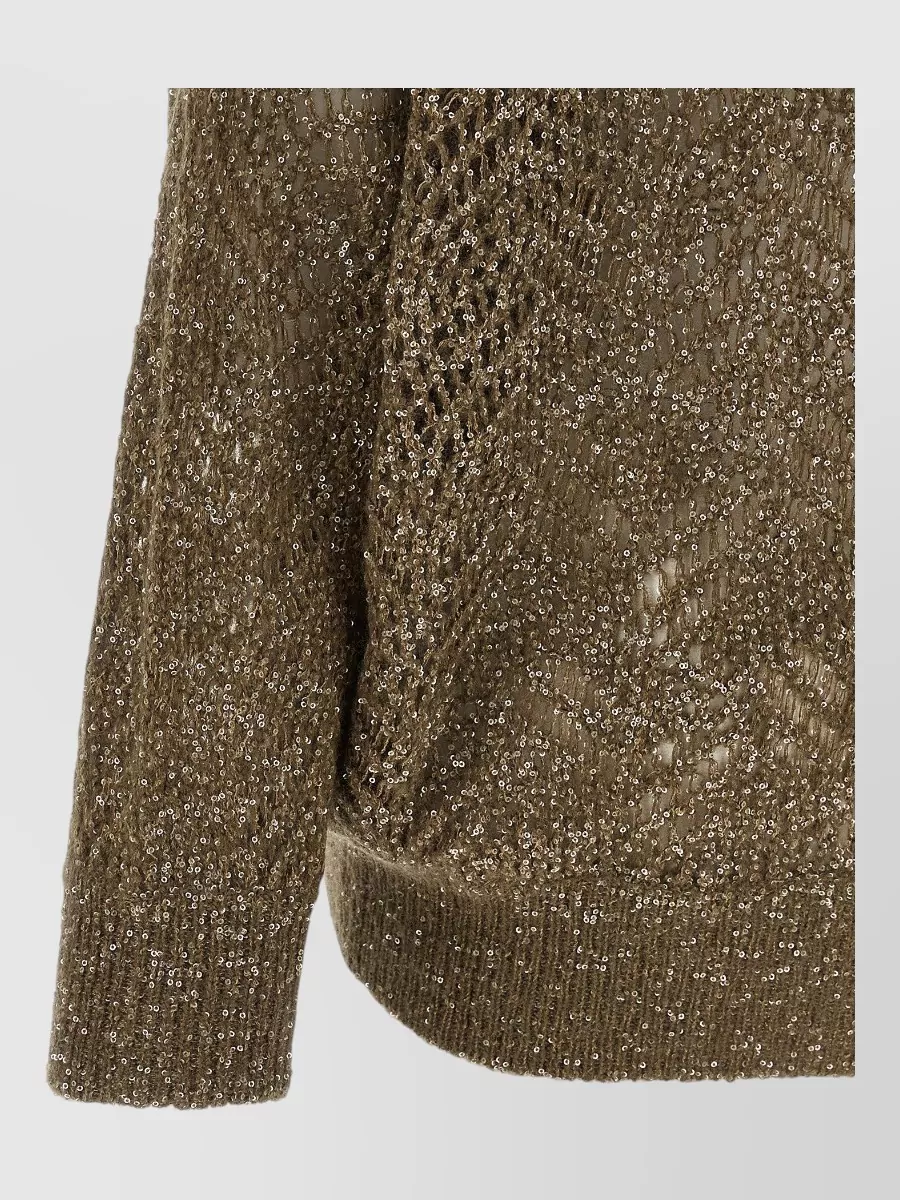 Brunello Cucinelli mohair-blend ribbed high-neck zip-up cardigan