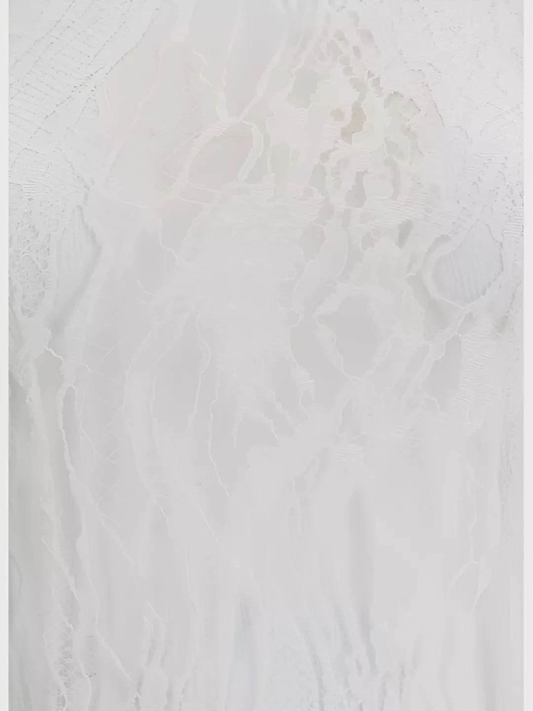 Balmain High Neck Lace Bodysuit With Long Sleeves