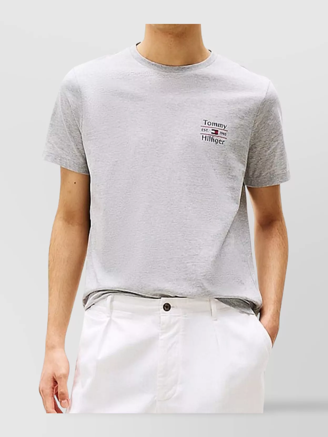 Tommy Hilfiger Stack T-Shirt Neck Sleeve Hem