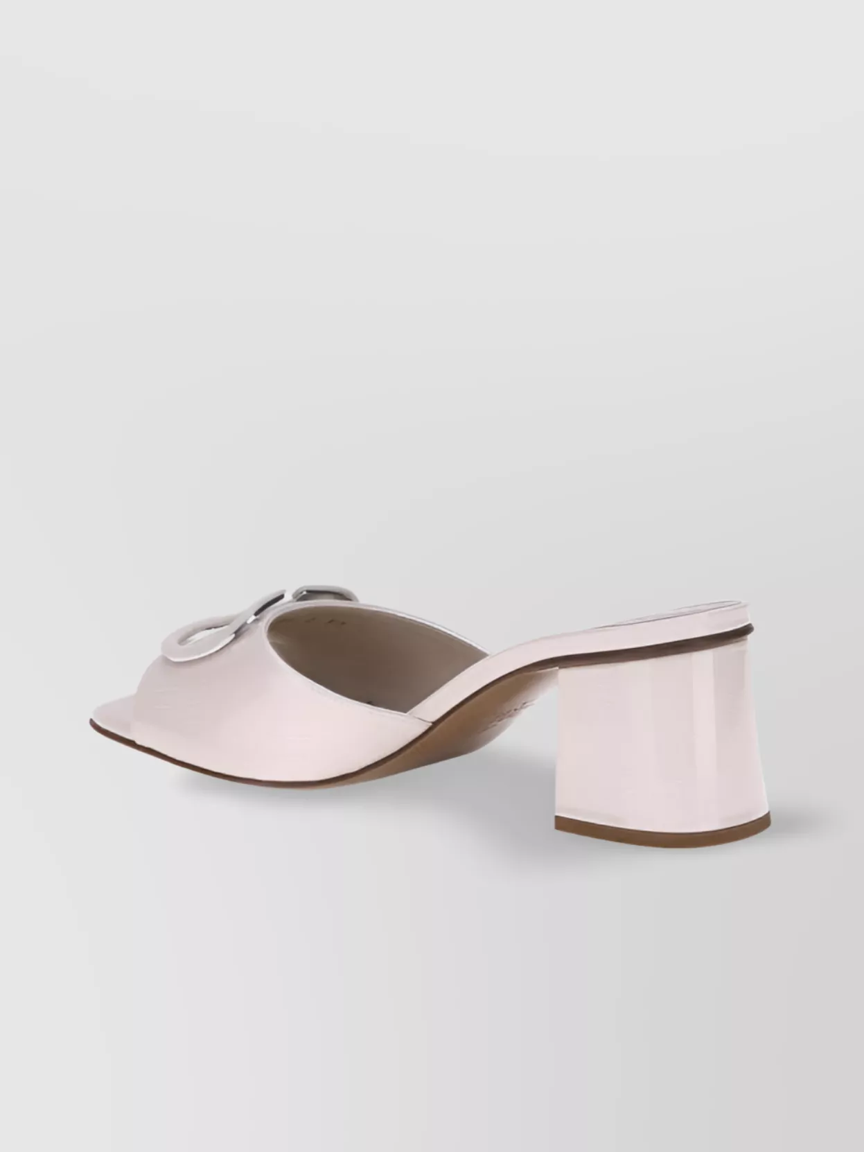 Valentino Garavani Slide Sandals With Vlogo In Patent Leather
