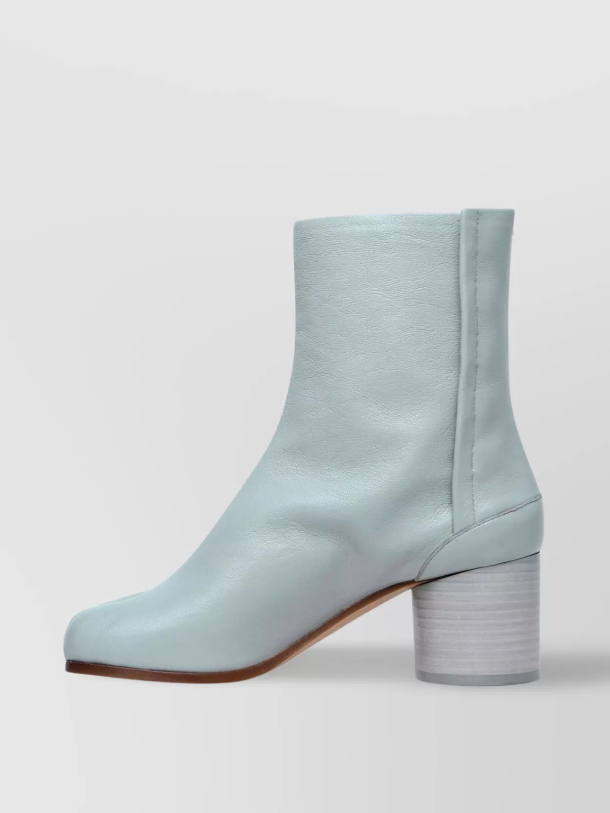 Shop Maison Margiela 'tabi' Ankle Boots Block Heel