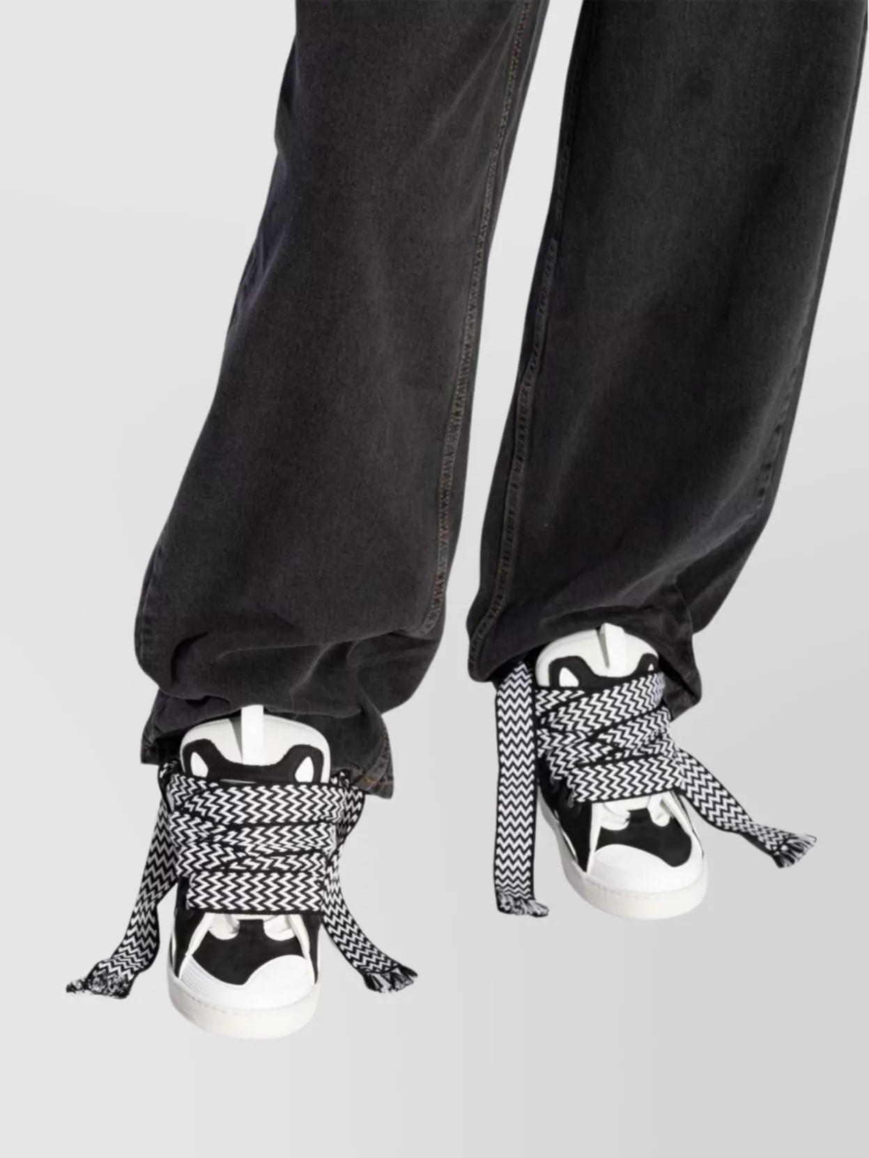 Lanvin Chunky Sole Leather Sneakers