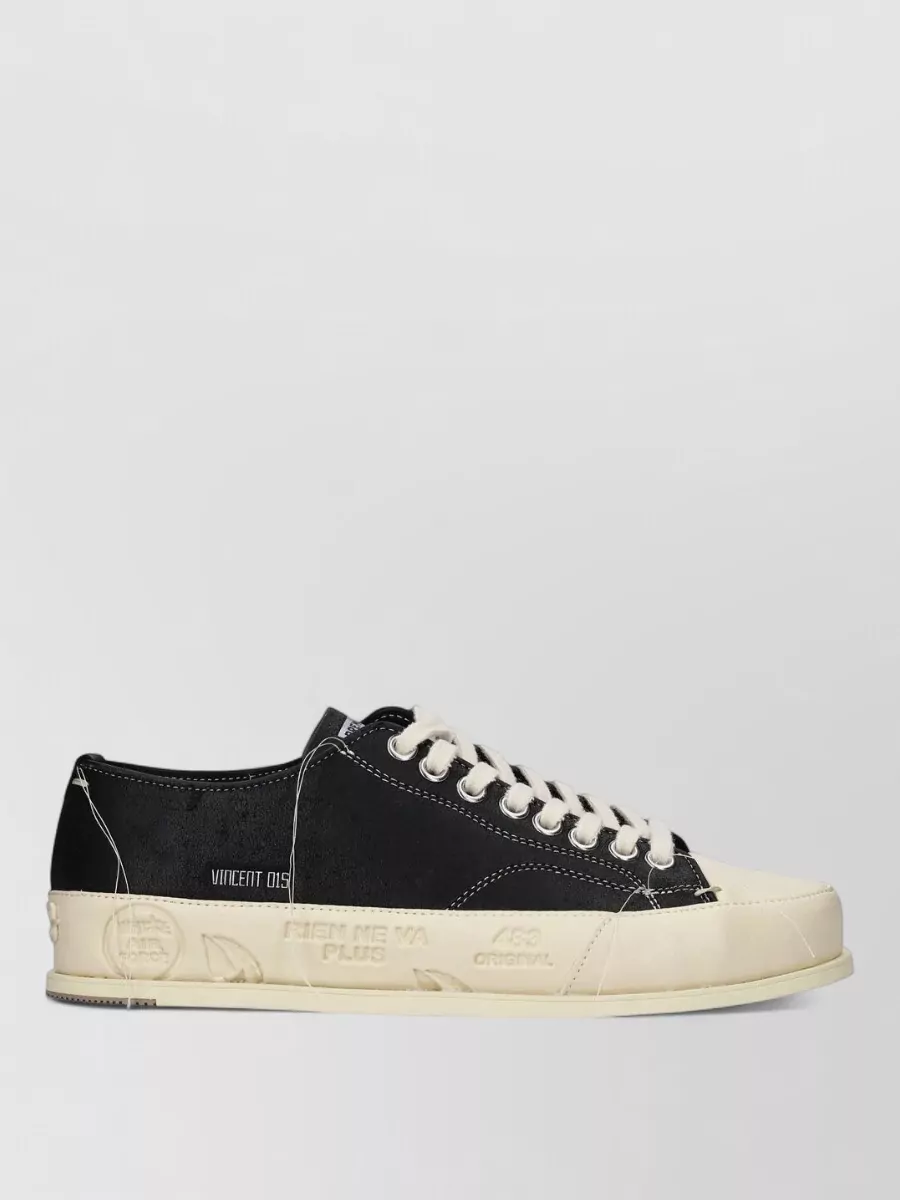 Premiata Leather Low-Top Sneakers